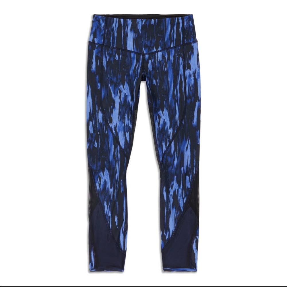 Lululemon Athletica Mid-Rise Leggings Pace Rival Crop Luxtreme Women’s Size 6